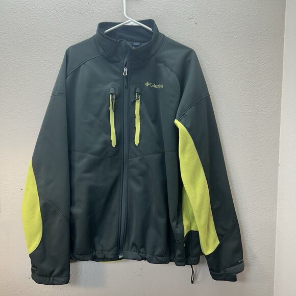 Columbia Titanium Jacket Mens XXL Gray Omni Heat Reflective Waterproof Fleece - Picture 1 of 7